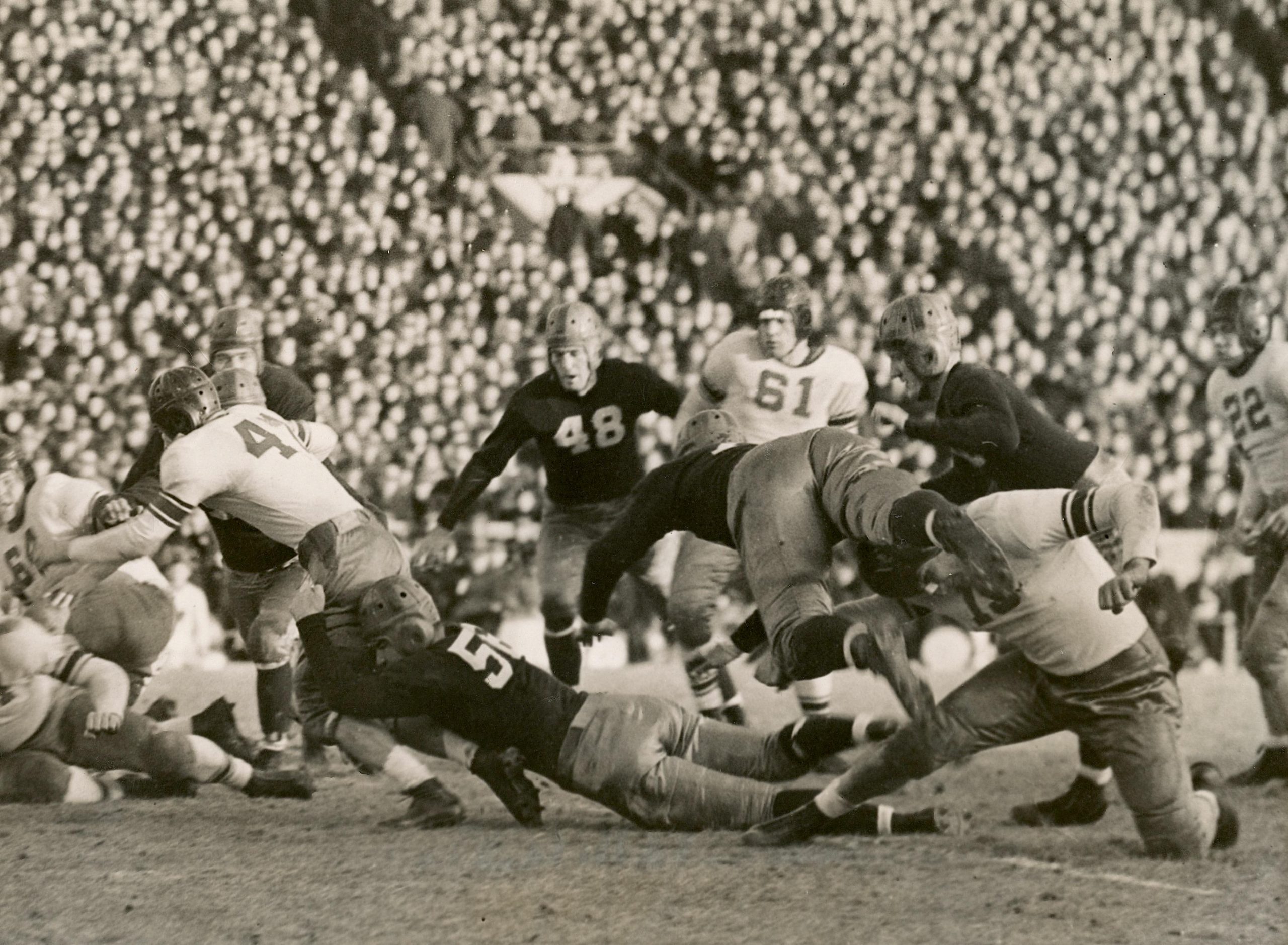 Historical Photo Football Notredam vs Northwestern 1936