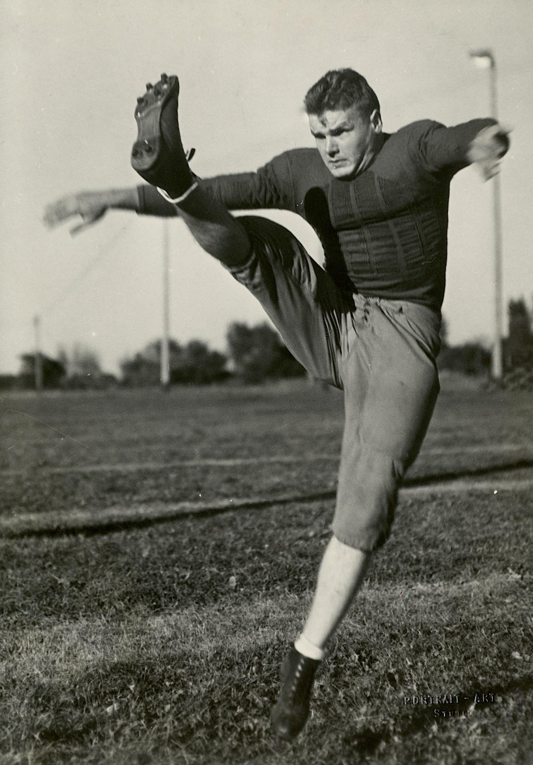 Historical Photo Football Fritz Graflund Notre Dame 1932