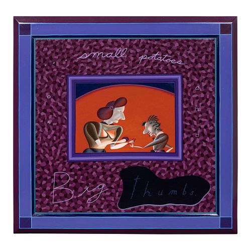 Jim Nutt (American, b. 1938) Shouldn't We Be More Carefull, 1977