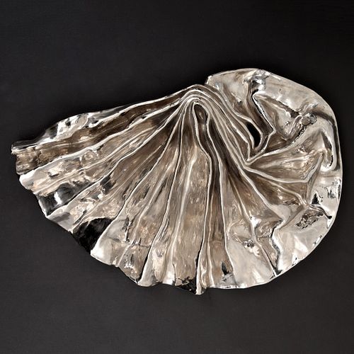 Lynda Benglis Platinum Lustre Fan Sculpture