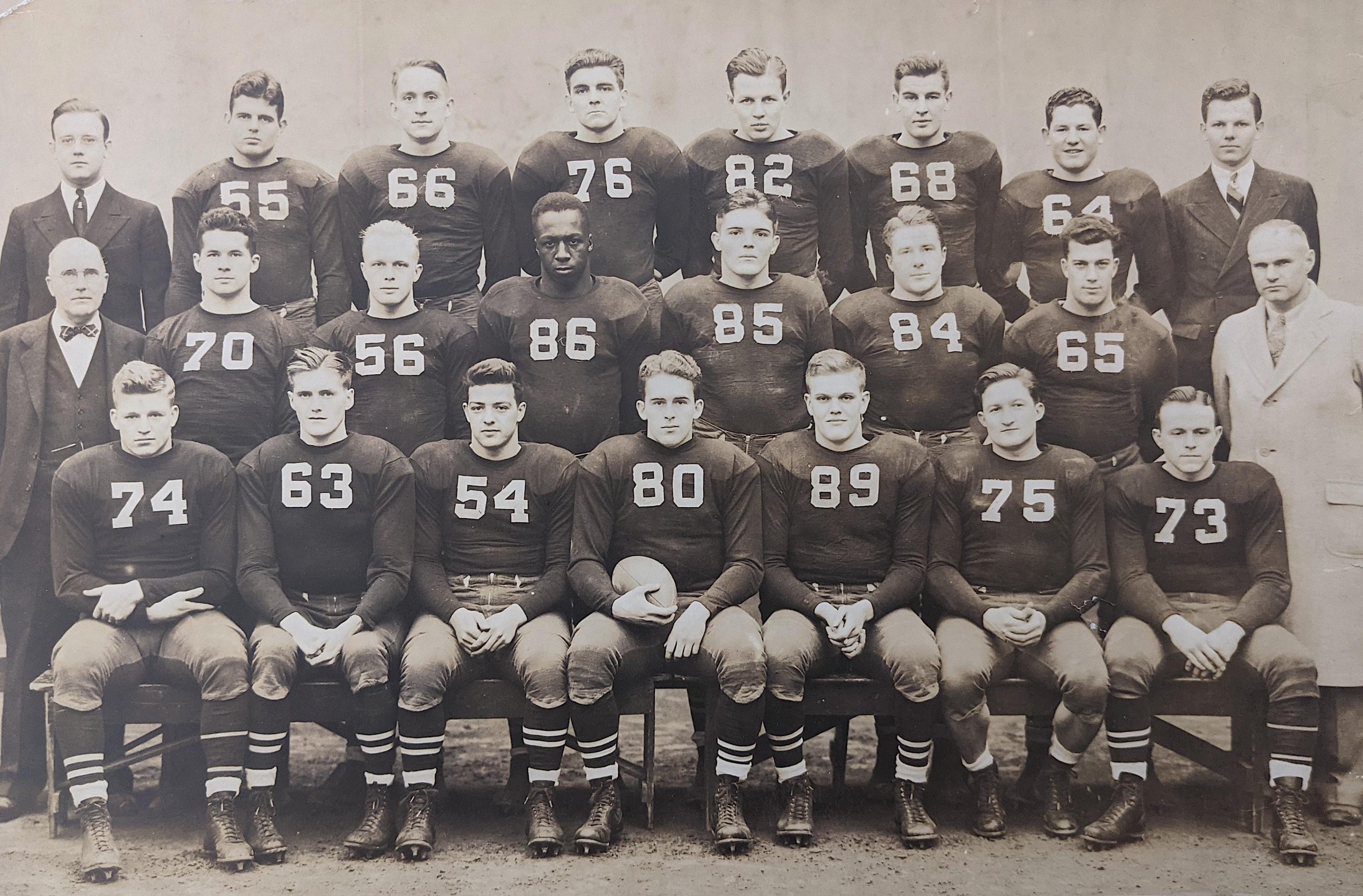 Historical Photo Football Team Cornell Jerome Holland