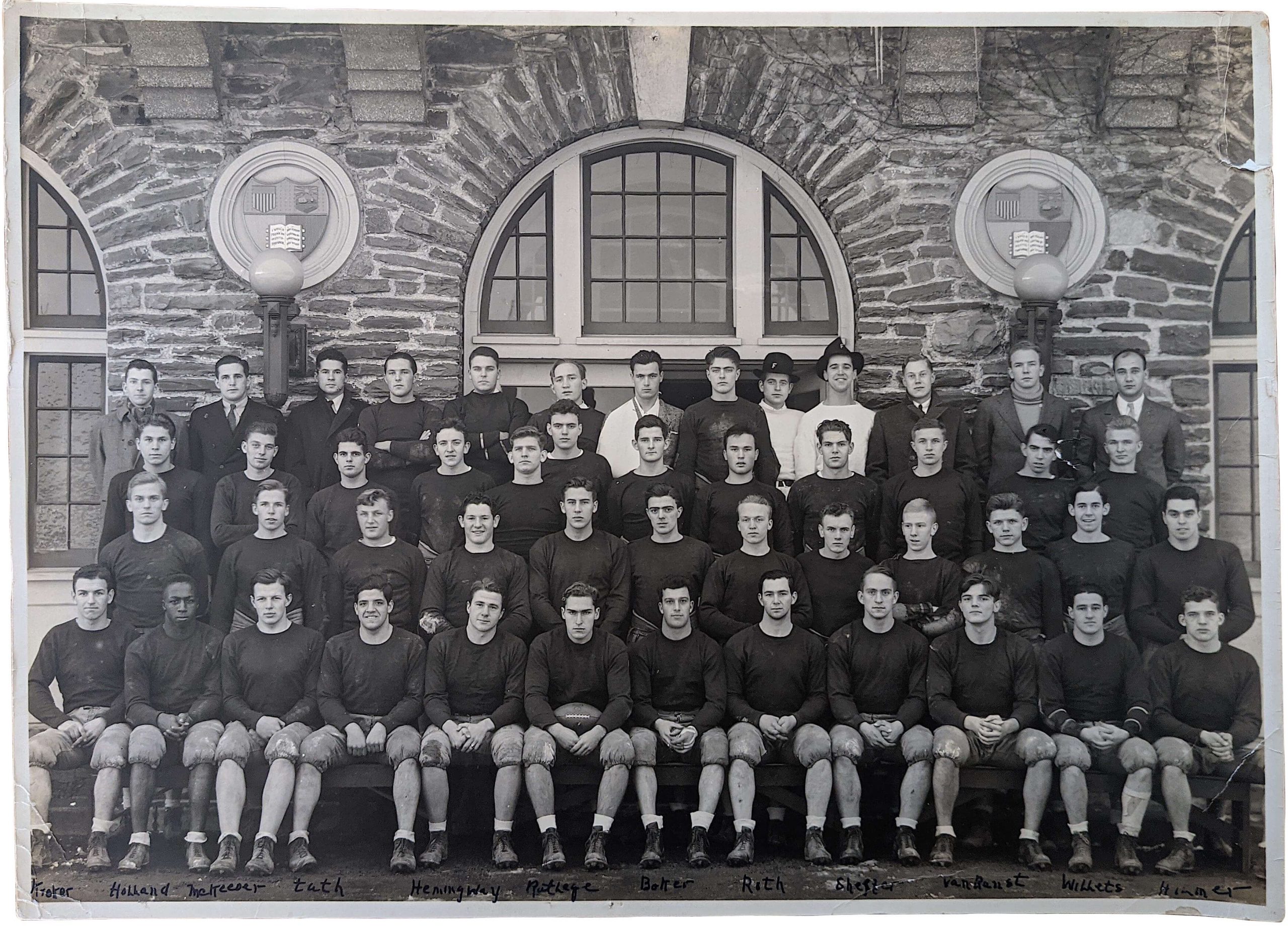 Historical Photo Football Team Cornell Jerome Holland