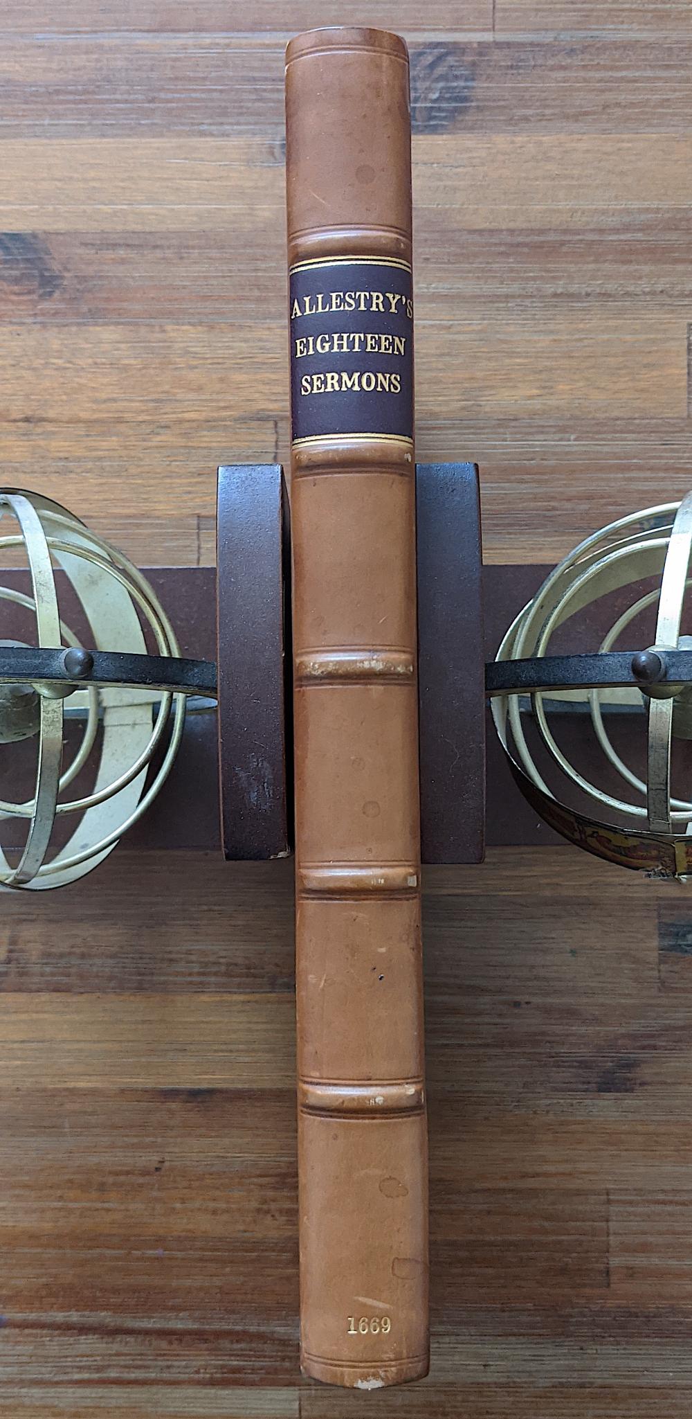 Book Eighteen Sermons by Richard Allestree D.D., 1669