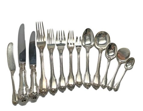 Buccellati Borgia Sterling Silver Flatware Set for 32