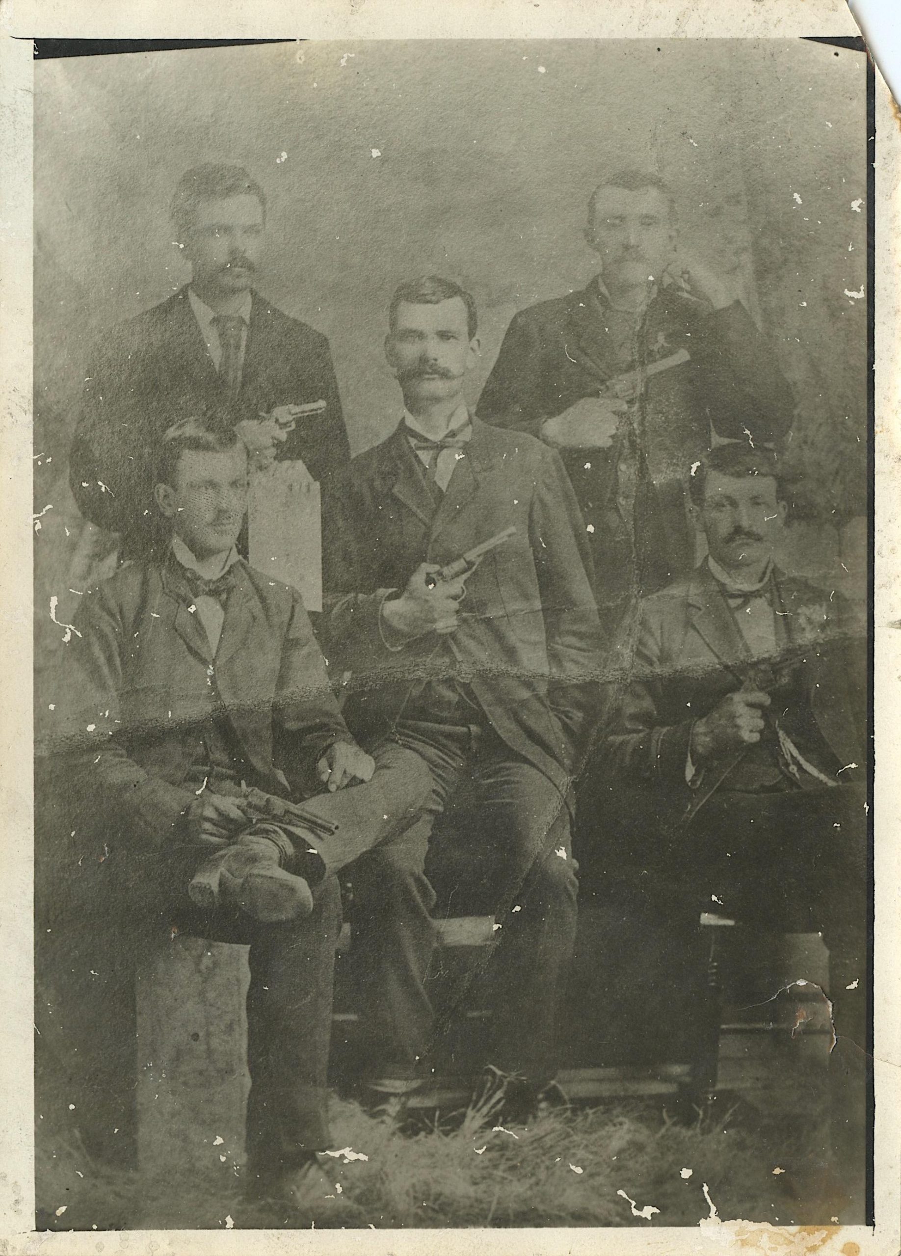 Very Rare Old Photo After Captured Redmond The Outlaw, 1881