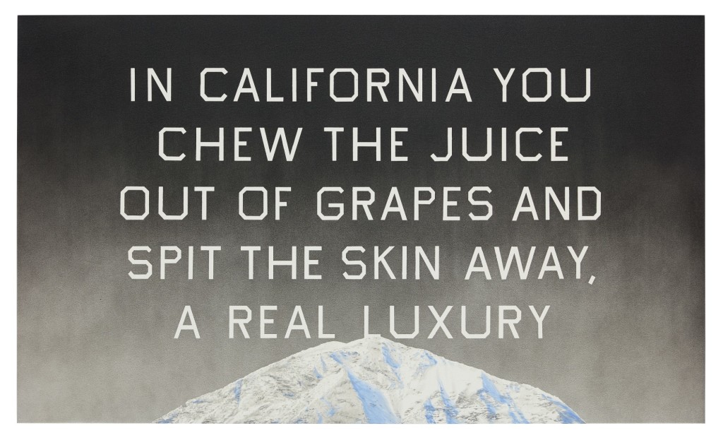 Ed Ruscha California Grape Skins