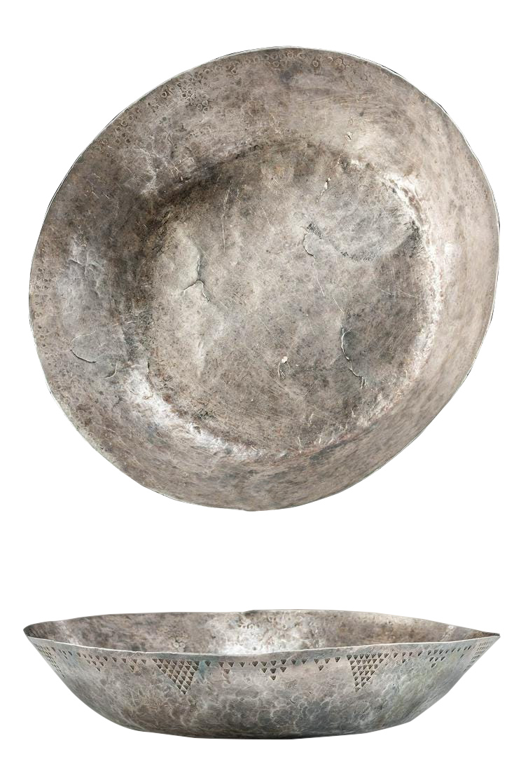 Rare 9th C. Viking Silver Ritual Bowl