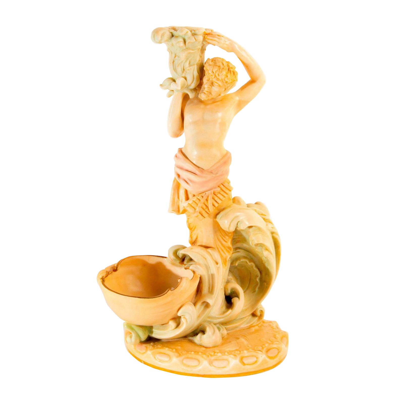 DOULTON BURSLEM VELLUM LARGE MYTHICAL FIGURINE CANDLE HOLDER