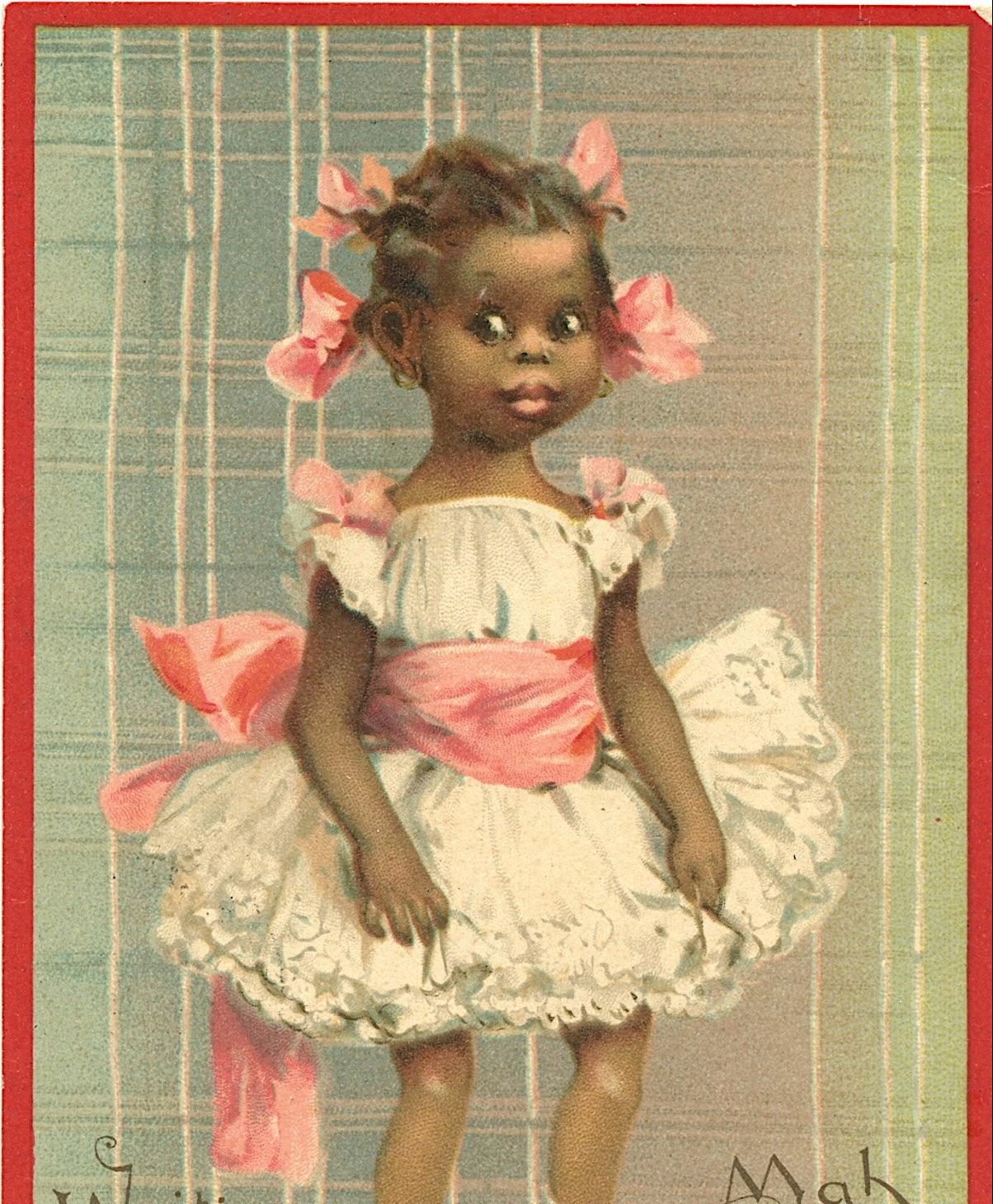 Early Postcard Unusual Rare African Black