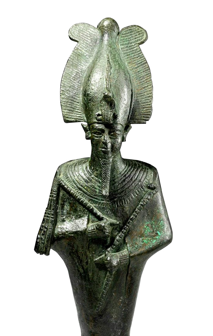 Tall Egyptian Bronze Osiris, Pre-1960 Provenance