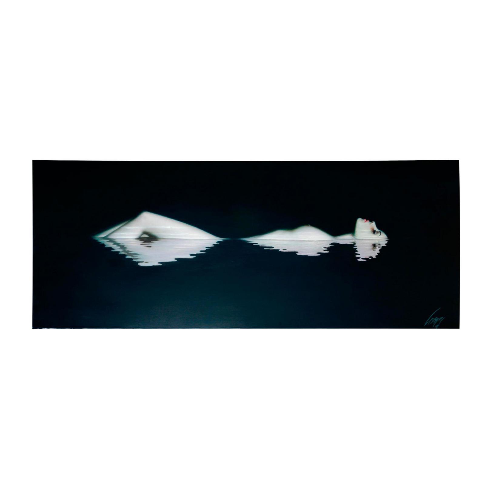 Taras Loboda Oil On Canvas Painting, Nude Reflection