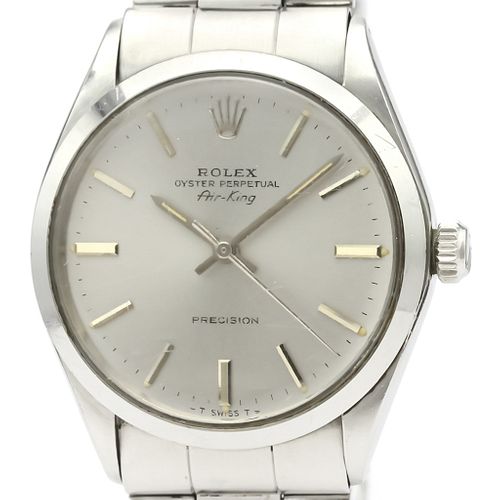 Vintage ROLEX Air King 5500 Stainless Steel Automatic Mens Watch