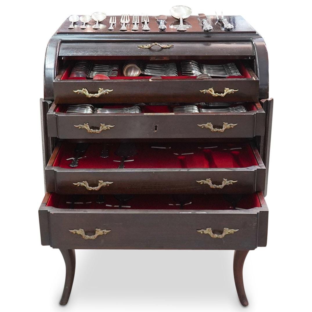 (183 Pcs) Camusso Sterling " Boston" Flatware Set