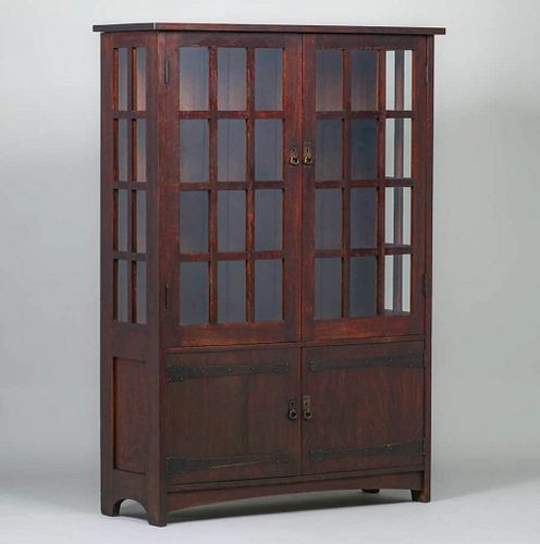 L&JG Stickley Strap-Hinge China Cabinet c1905-1907
