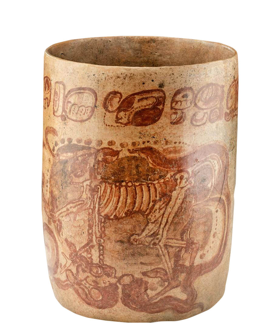 Important Maya Pottery Cylinder Vessel - Kerr Database