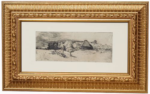 Rembrandt (1606 - 1669) Drypoint Etching