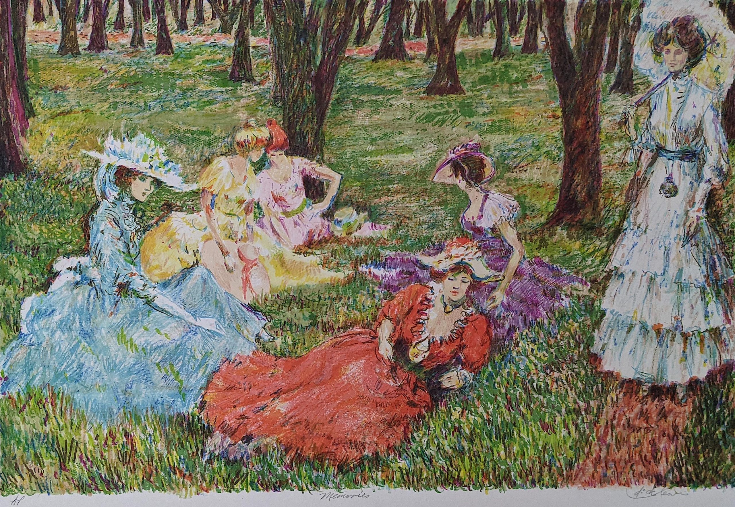 DICK LEWIS Hand Signed Poster AP Memories