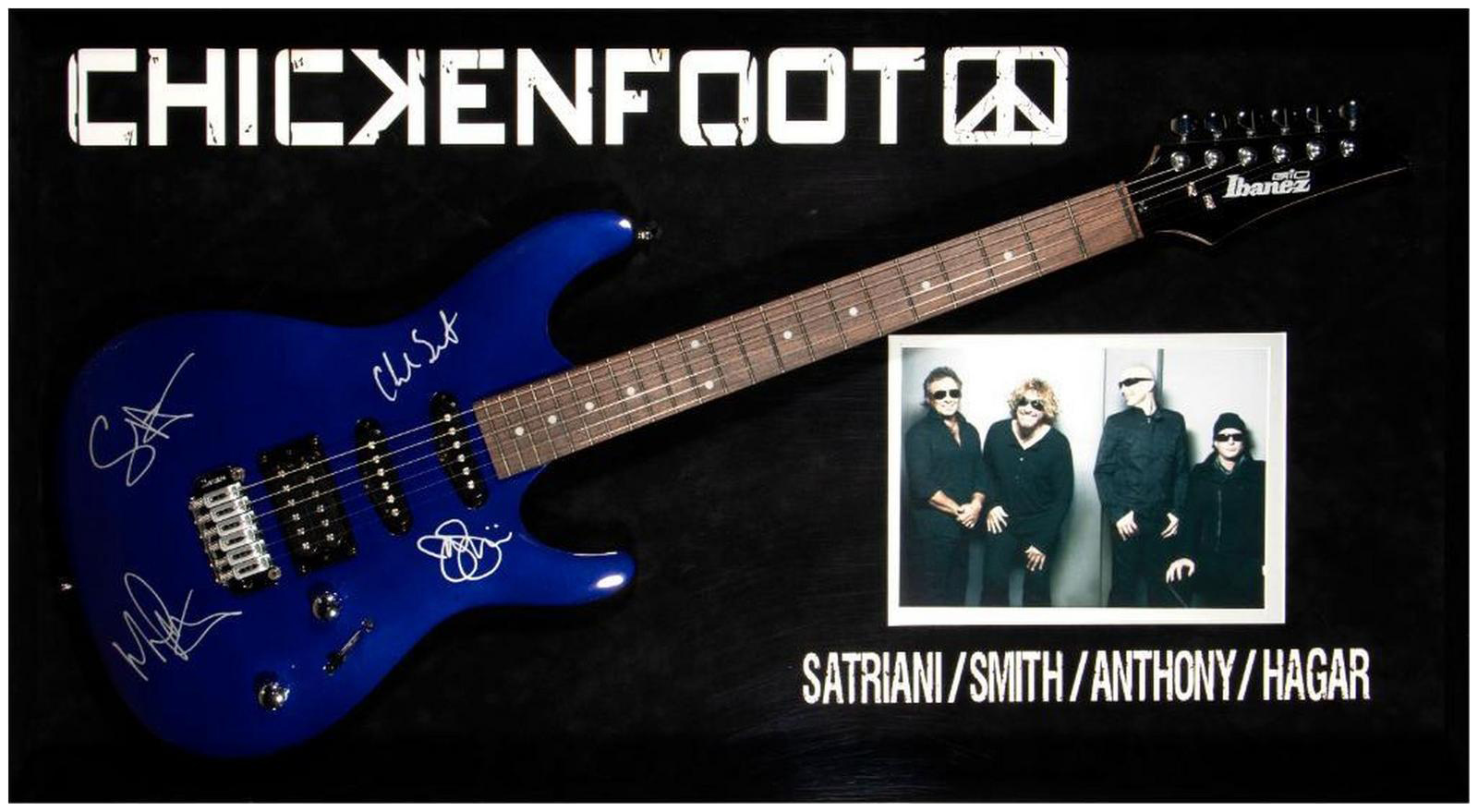 Chicken Foot signed guitar