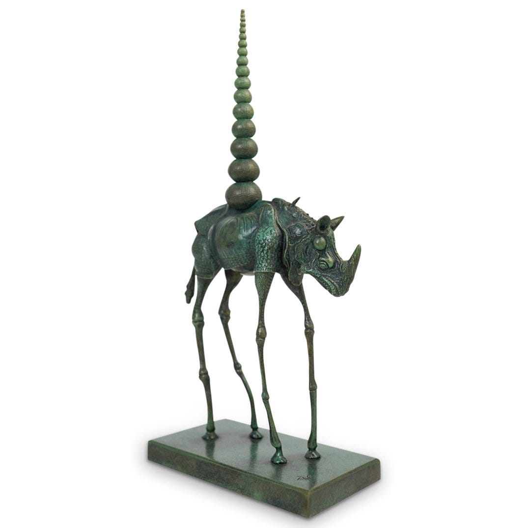 Salvador Dali (1904-1989) "Rhinoceros Cosmique" Bronze
