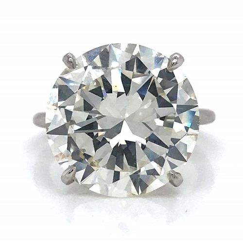 12.40 Ct Monture Cartier Certified Diamond Ring