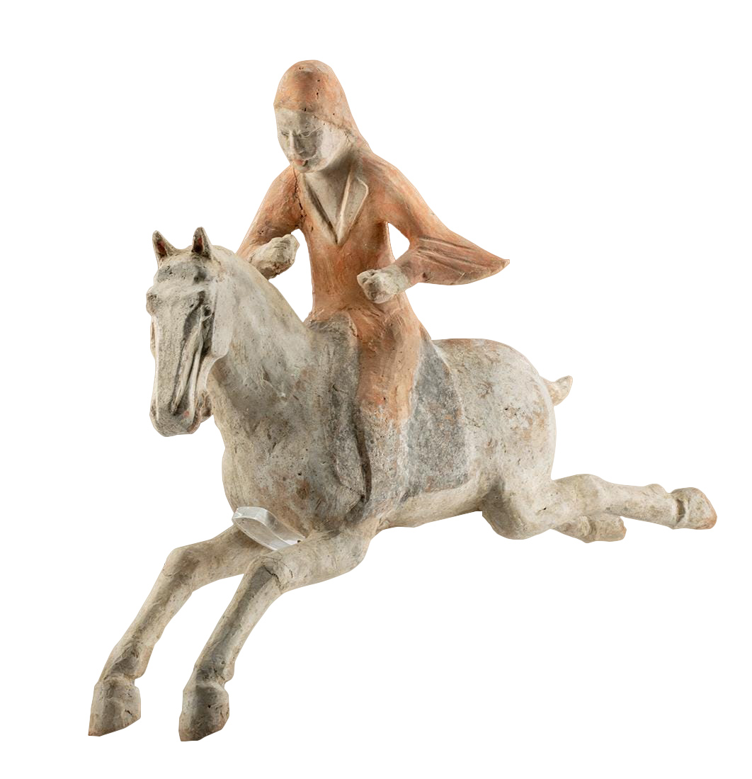 Chinese Tang Dynasty Pottery Polo Player w/ TL Test