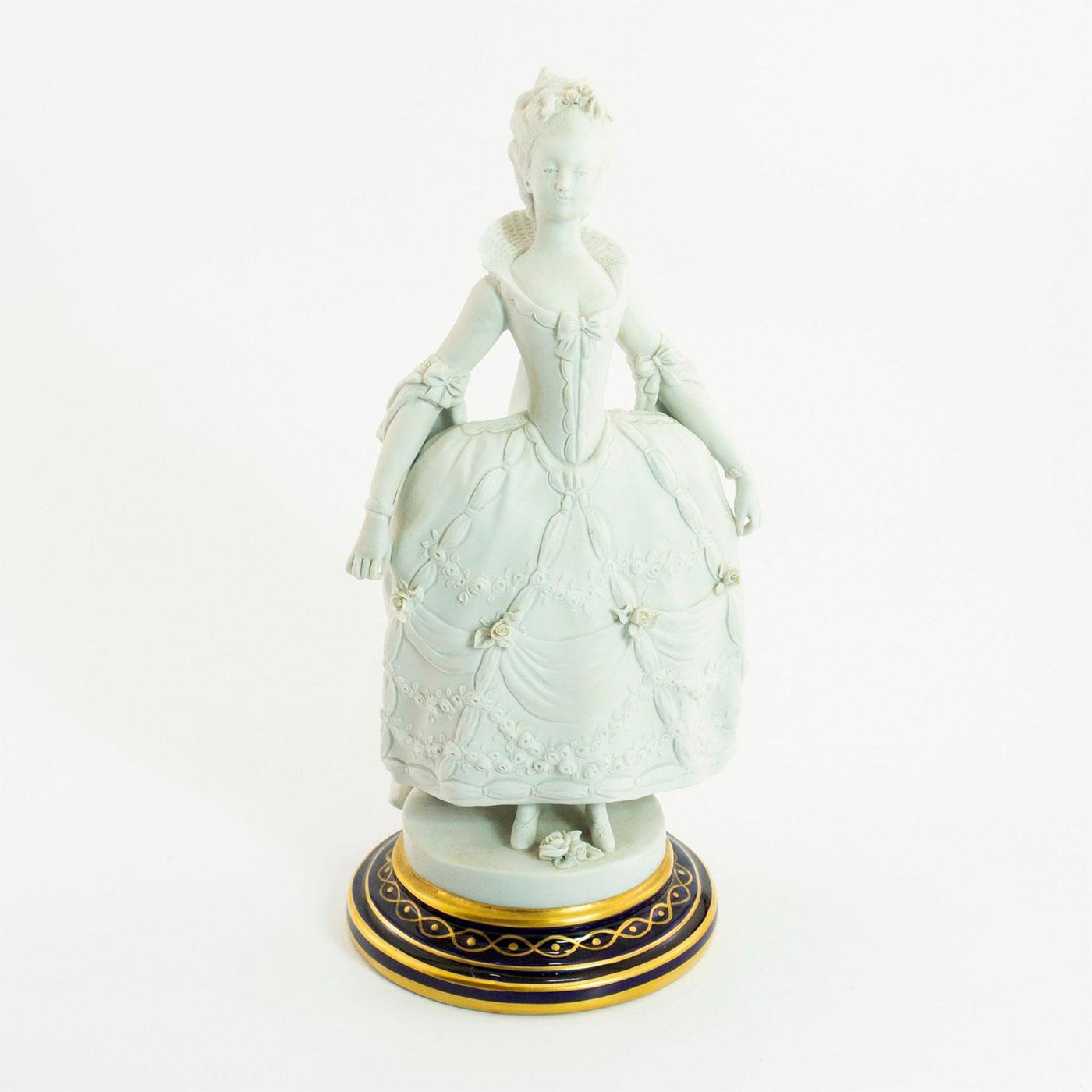 FRENCH 18TH CENTURY JOSEPH LERICHE SEVRES LADY FIGURINE