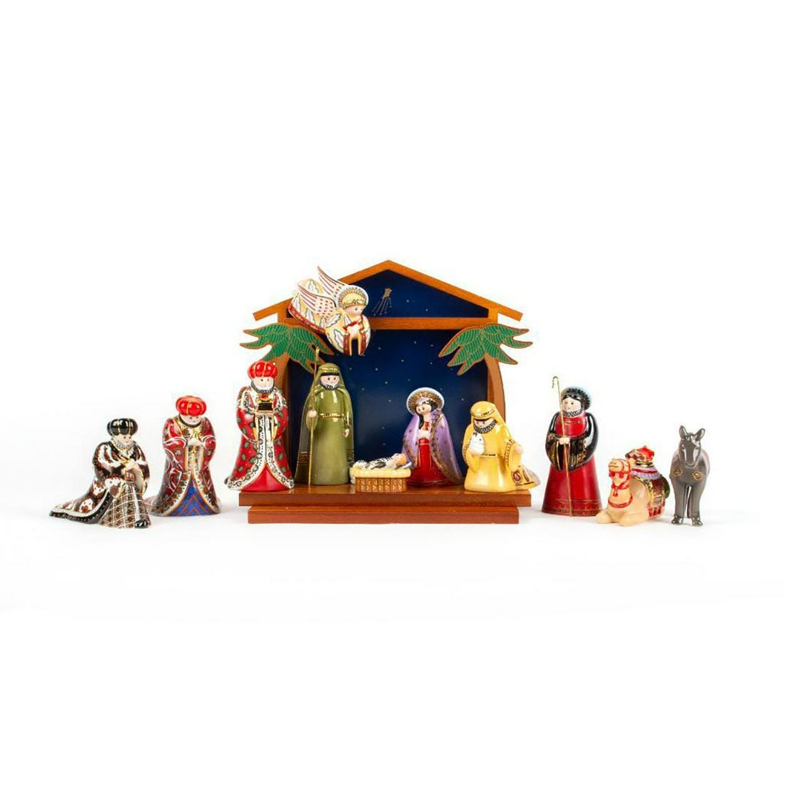 12pc Franklin Mint House of Faberge Nativity