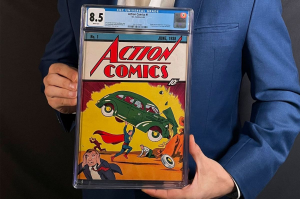 The record-breaking copy of Action Comics #1. Image from Superman Homepage.