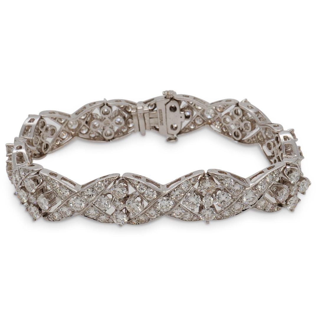 Vintage Platinum Diamond Bracelet