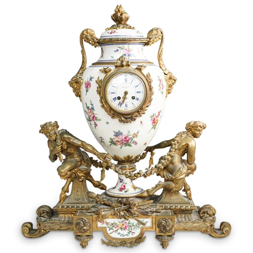 19th Cent. Sevres Ormolu Bronze Clock