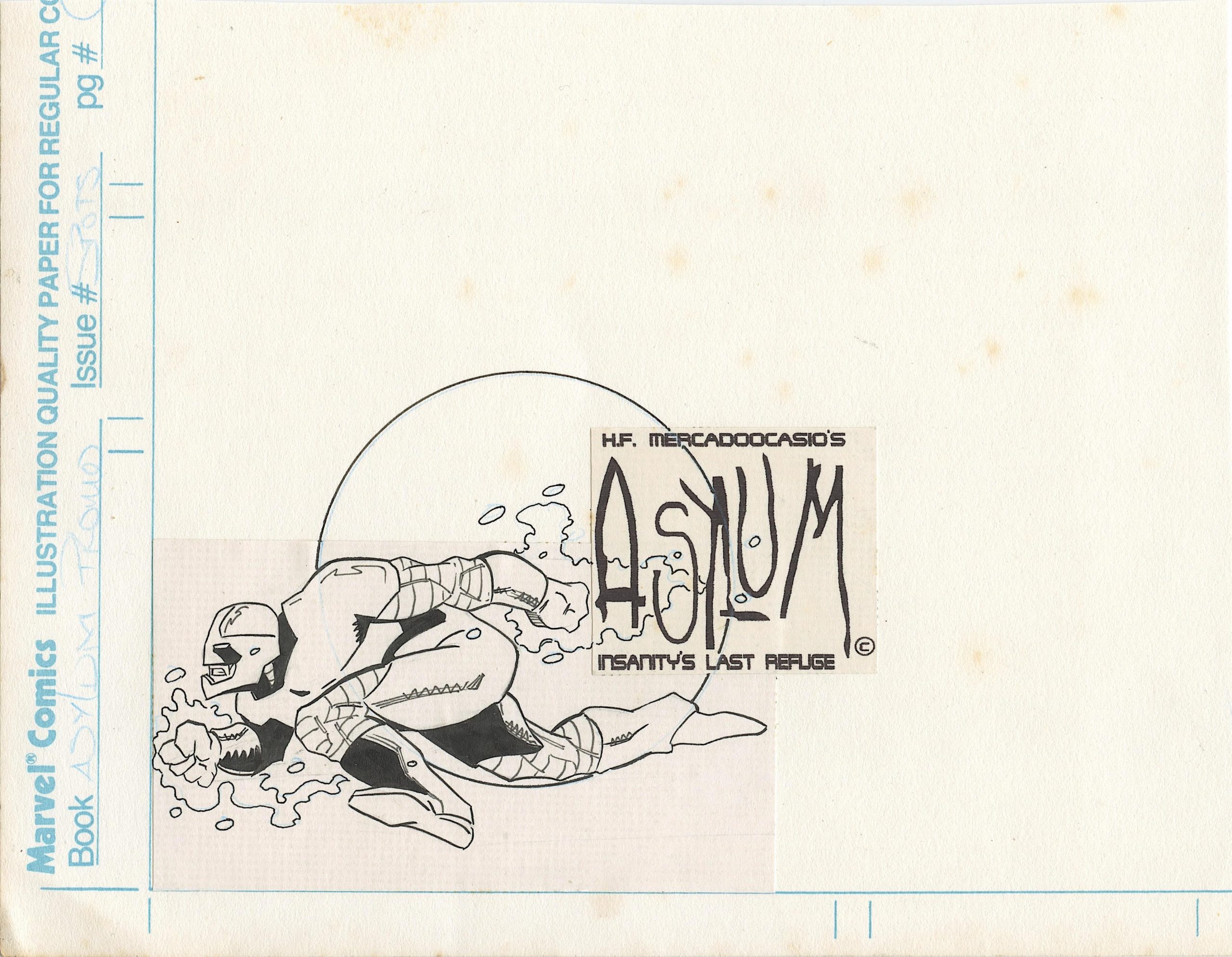 Vintage Original Mixta Illustration MARVEL Asylum Promos