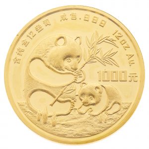 China 1986 12-Ounce Panda Gold Coin