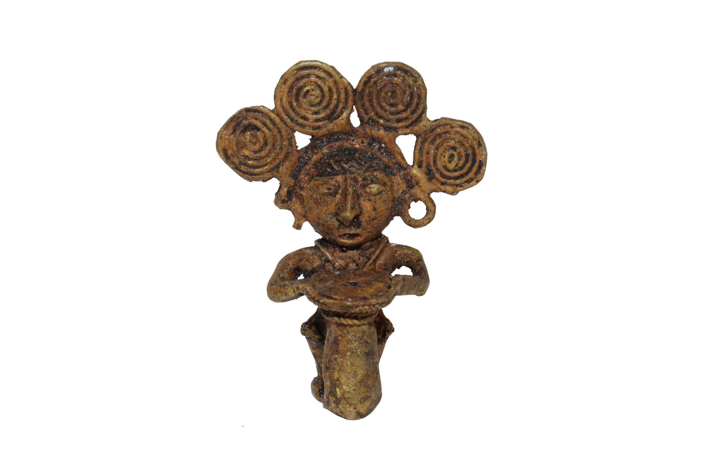 Rare Old Pre Columbian Art Tumbaga Gold Figure