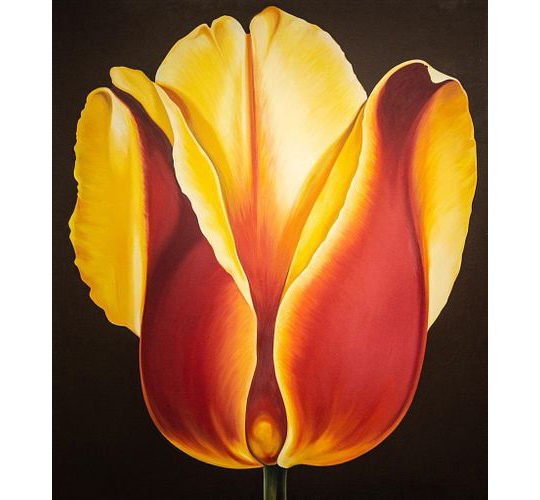 Lowell Nesbitt Important monumental scale Oil Painting on Canvas