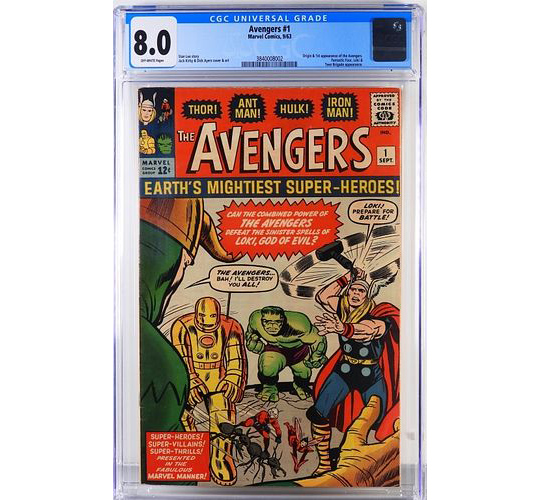 Marvel Comics Avengers 1 CGC 8.0
