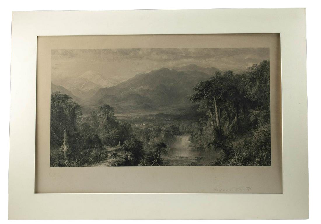 Signed Proof - Frederic Church's Heart of the Andes