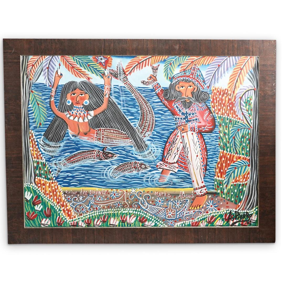 A. Pierre (Haitian) Signed Painting On Canvas