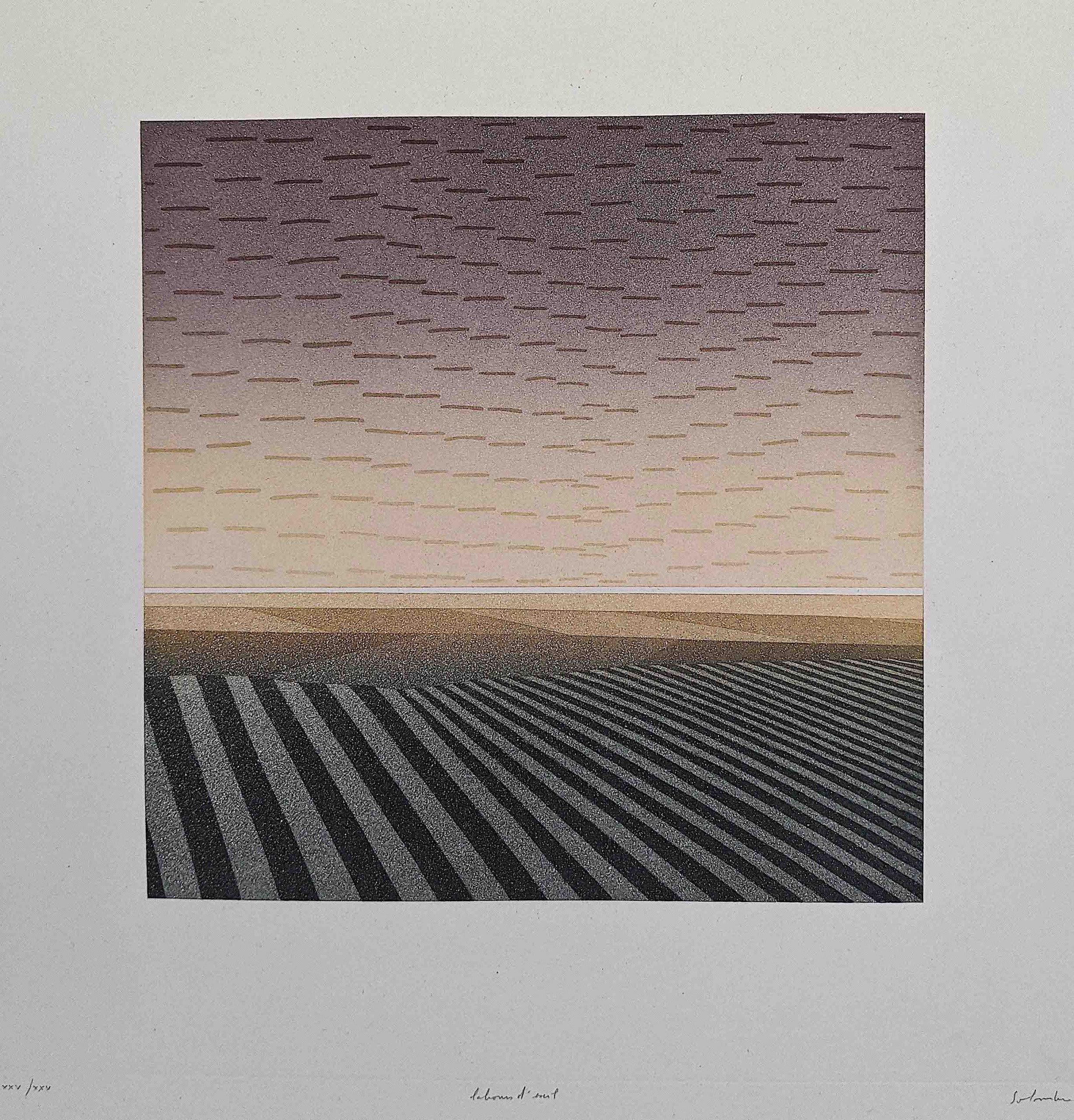 JEAN SOLOMBRE Hand Signed Aquatint Engraving 25/25