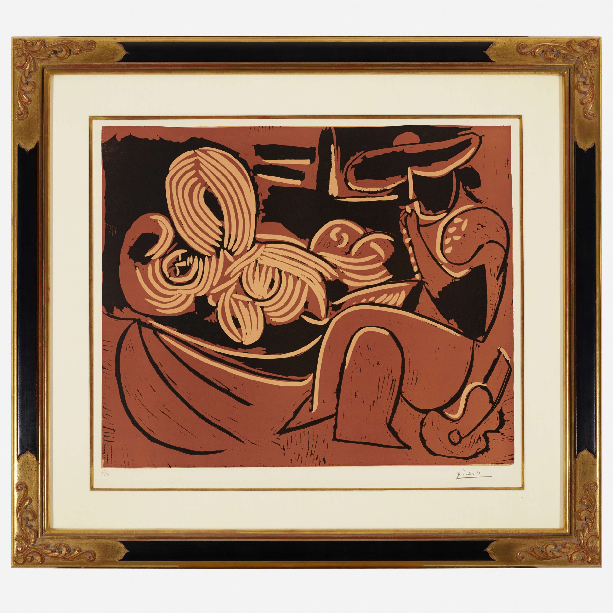 Pablo Picasso 1881–1973 Femme Couchée et Homme à la Guitare