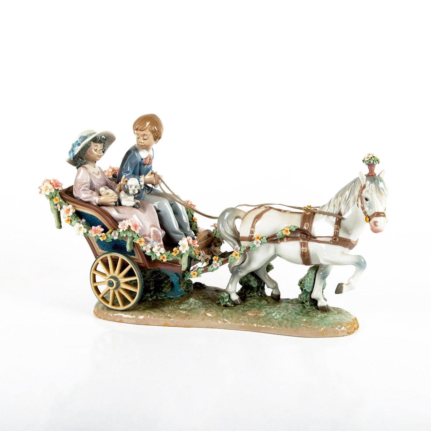 A Ride In Park 01005718 - Lladro Porcelain Figurine
