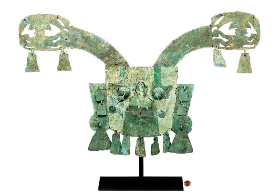 Sican Lambayeque Copper Mask w/ Wings