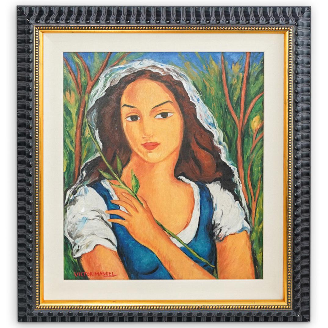 Victor Manuel (Cuban, 1912) Oil Painting