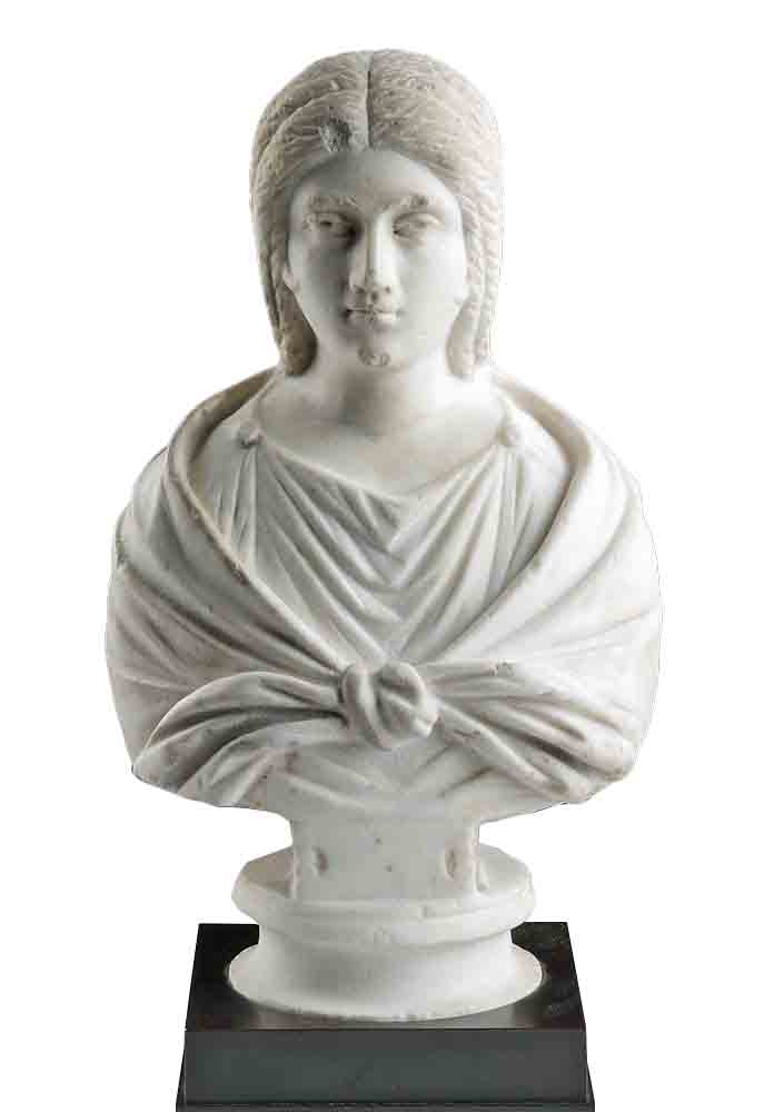 Important Roman Antonine Marble Bust of a Woman