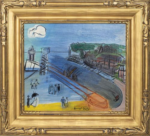 Raoul Dufy "Sainte-Adresse" Oil on Canvas, 1950