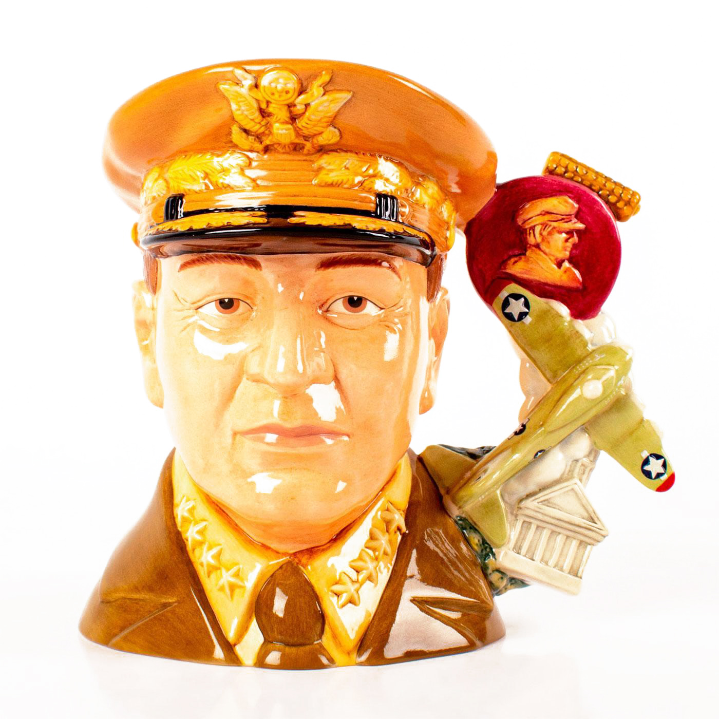 GENERAL MACARTHUR D7264 - LARGE - ROYAL DOULTON CHARACTER JUG