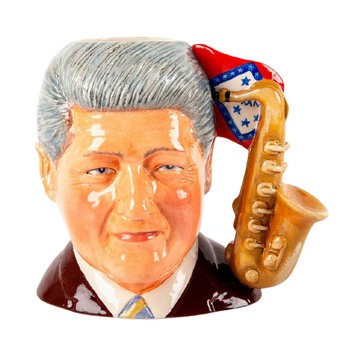 Large Royal Doulton Prototype Character Jug, Bill Clinton