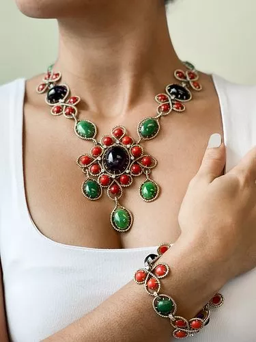 Art Deco Van Cleef & Arpels 18k jade jadeite set.