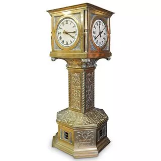 Large Antique Warren Telechron Train Station Clock