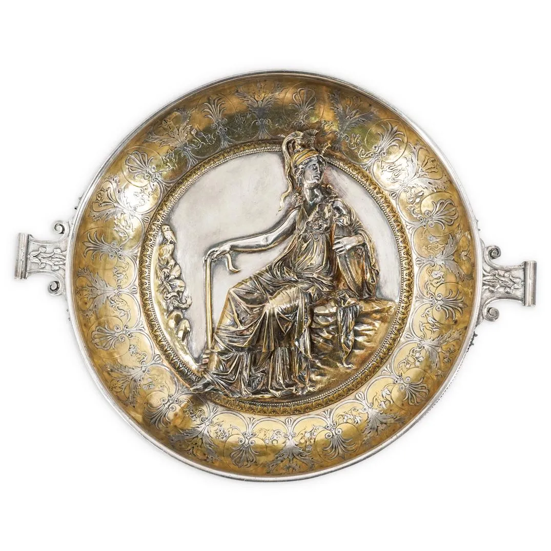 Christofle & Cie. Parcel Gilt "Minerva" Bowl Replica