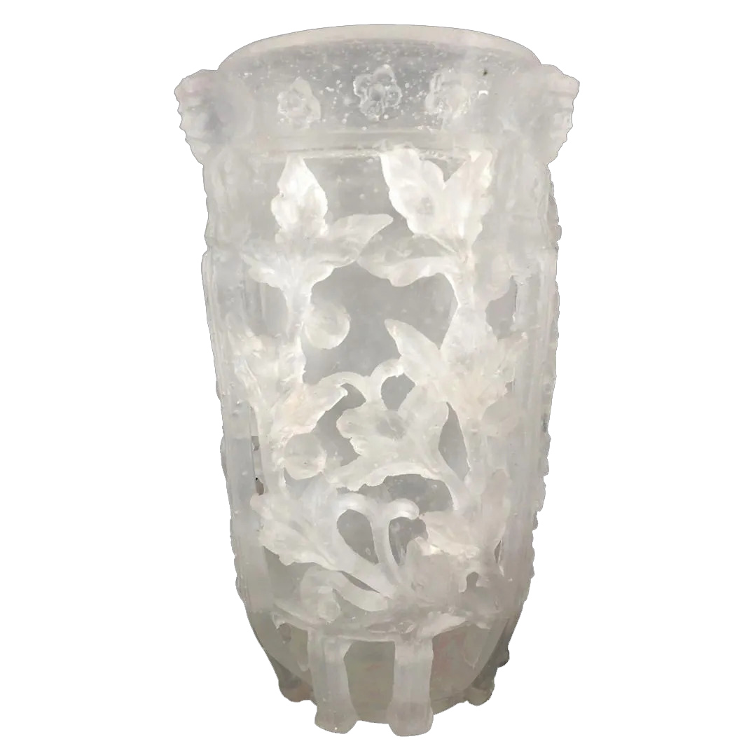 Rare Steuben Diatreta Vase